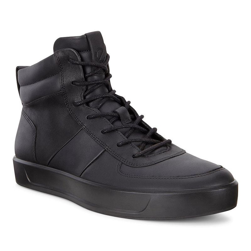 Men Boots Ecco Soft 8 Men's - Sneaker Boots Black - India WSCURD864